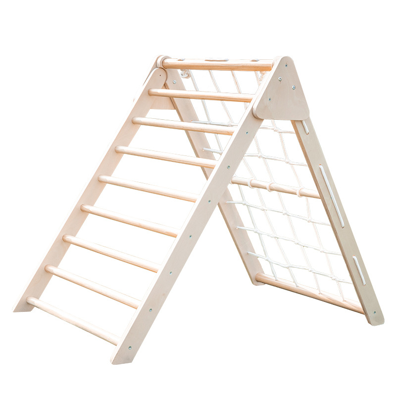Outdoor Adventure Toys For Kids - Triangolo da Arrampicata Pieghevole in Legno