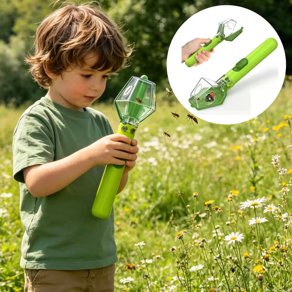 Outdoor Adventure Education - Catturatore di insetti portatile con lente