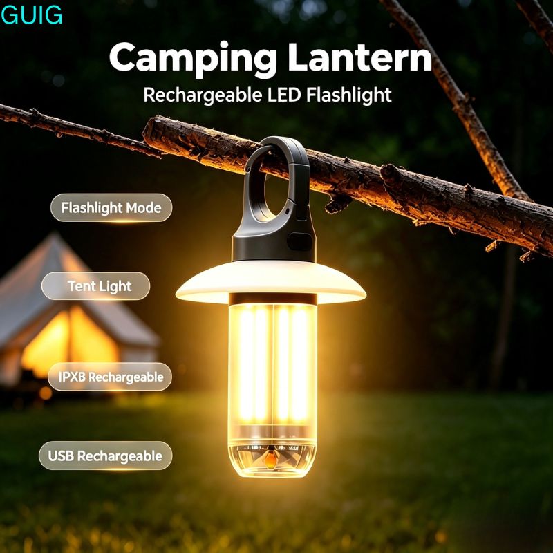 Outdoor Adventure Ni - Torcia LED Ricaricabile, Lanterna da Campeggio