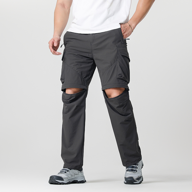 Outdoor Adventure And Travel - Pantaloni convertibili da escursionismo cargo da