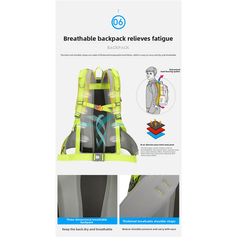 Zaino da trekking AZELA 36-55L - Outdoor Adventure And Travel recensione e prezzo