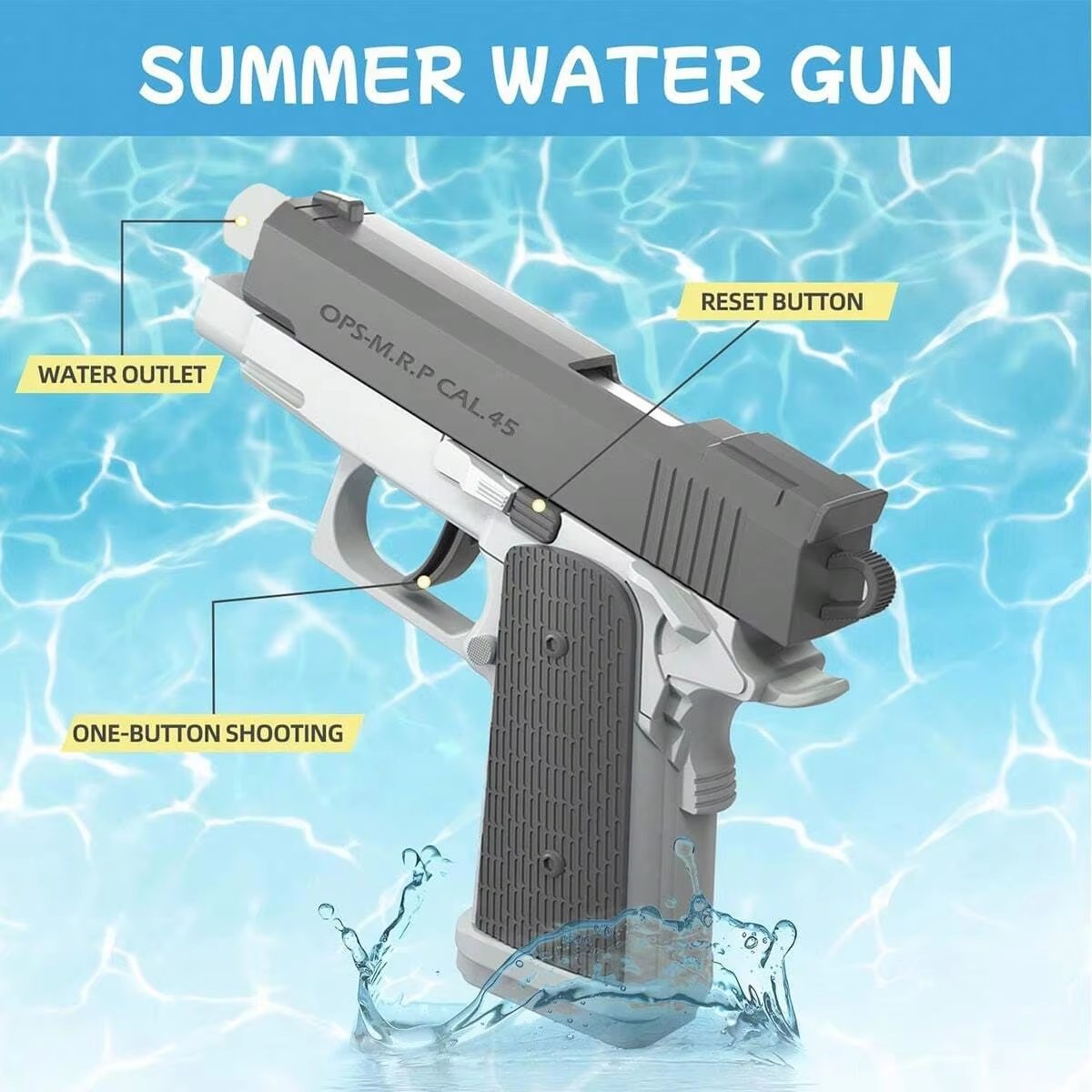 Pistola ad Acqua M1911, Giocat - Outdoor Adventure Game recensione e prezzo